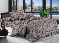 Постельное белье поликоттон TAG - BR5916, полуторный