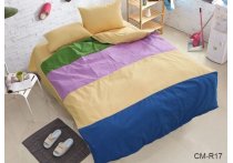 Постельное белье ранфорс Color mix TAG - Color mix CM-R17, двуспальный